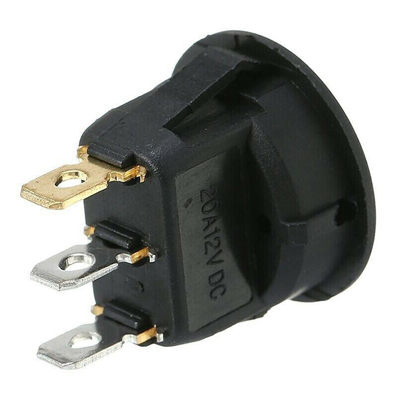 1pc KCD1-102N Car 3 Pin Rocker/Parking Off 12V DC Dashboard Switch Parking Reverse Sensor Front Rear Walking Reversing Sensors