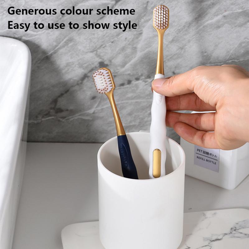 6 шт. широкая мягкая длинная головка для взрослых большая головка зубная щетка удобные зубы супер мягкая щетка для чистки полости рта