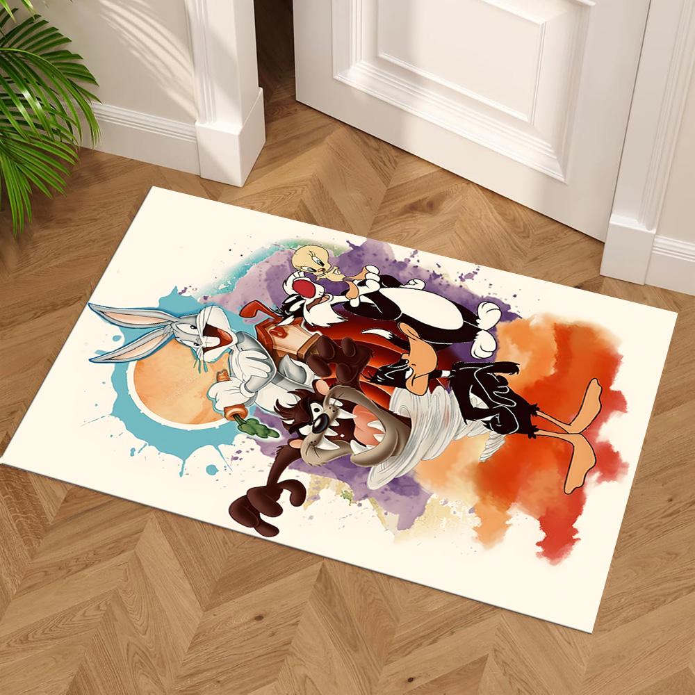 Looney Tunes Christmas Area Rug Suitable for Game Room Decorate room Dining Room Outdoor Antislip Carpet Office home decor