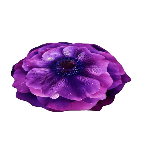 3D Flower Bathroom Rug Anti-Slip Absorbent Floor Mat Realistic Flower Area Rug for Entrance Living Room Bathroom Bedroom