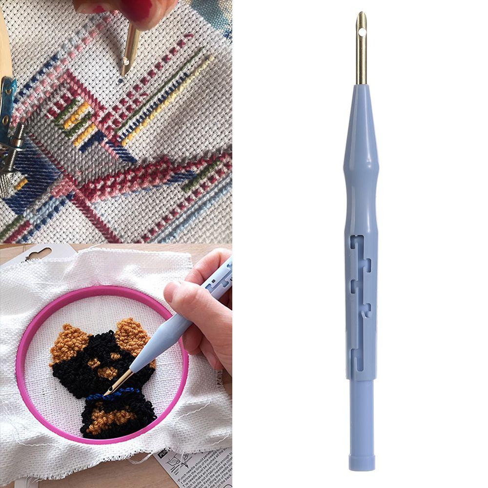 Accessories Adjustable Knitting Needles Tool Threader Needles Weaving Tool Embroidery Needle Pen