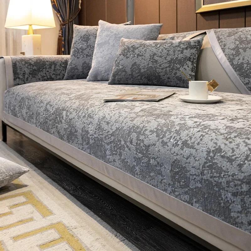 Сплошная цветная роскошная стильная диванная подушка, новая всесезонная универсальная спинка, полотенце, современный скандинавский чехол для дивана, тканевая подушка