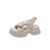 Platform-soled Sports Sandals Women's Summer New Versatile Beach Outer Shoes Soft-soled Heightening Women's Shoes