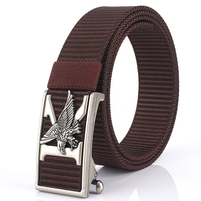 Высококачественная беззубая автоматическая пряжка, нейлоновый пояс, внутренняя одежда, свободно регулируемый индивидуальный ремень с летающим орлом, тактические брюки
