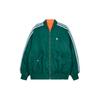 Двусторонняя непринужденная хлопковая куртка Originals с боковой полосой, мужская верхняя одежда, зеленая IW3649