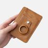 Leather Airtag Card Holder Wallet  Men Airtag Card Holder Wallet Case Airt Tag Male Wallet with Airtag Holder