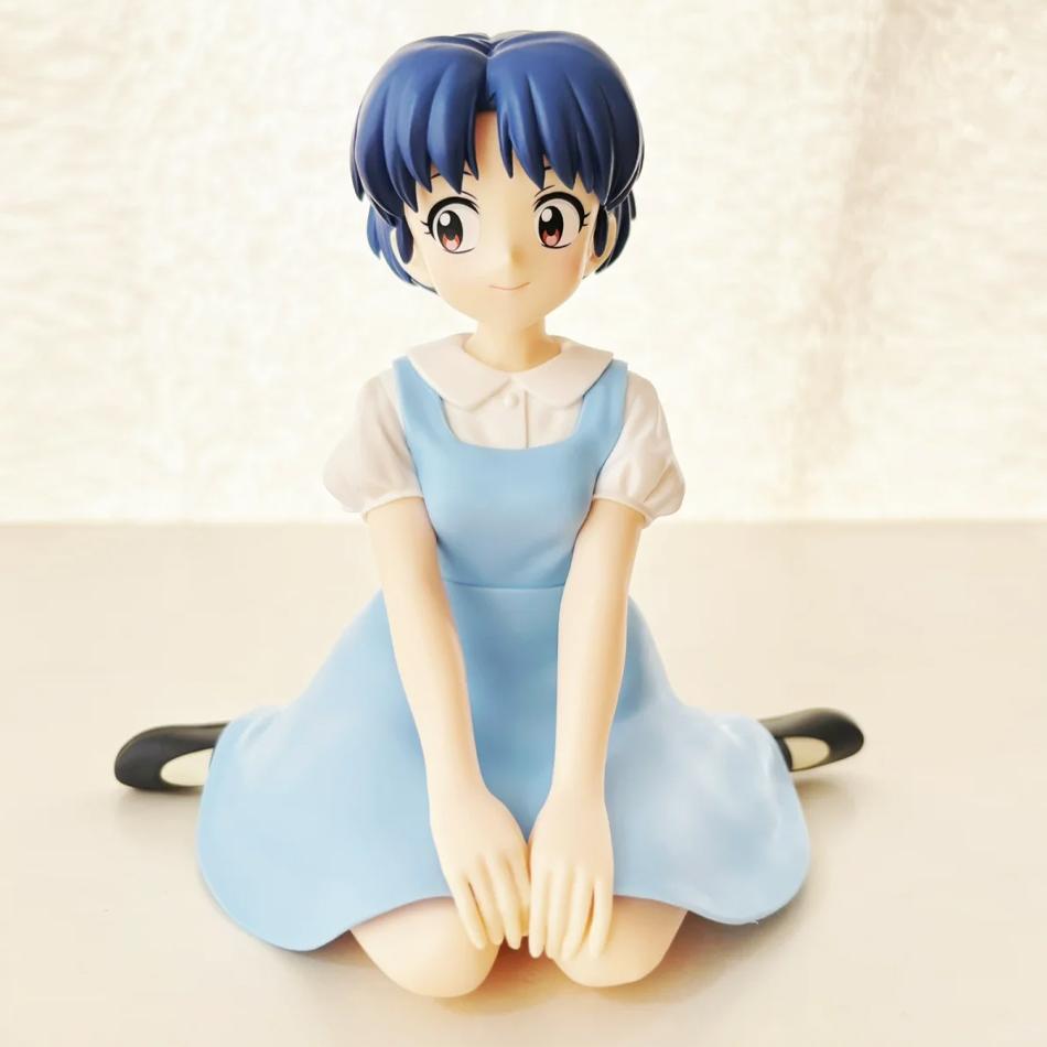 В наличии 10 см Ranma 1/2 Тэндо Аканэ Ранма ПВХ Аниме Фигурка Периферия Каваи Сидячие Игрушки Настольные Украшения для Автомобиля Модель Подарки