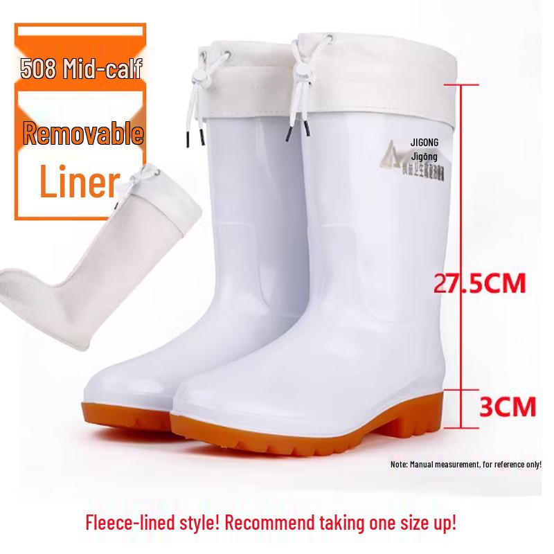 Теплые резиновые сапоги GUAIKEAI средней высоты