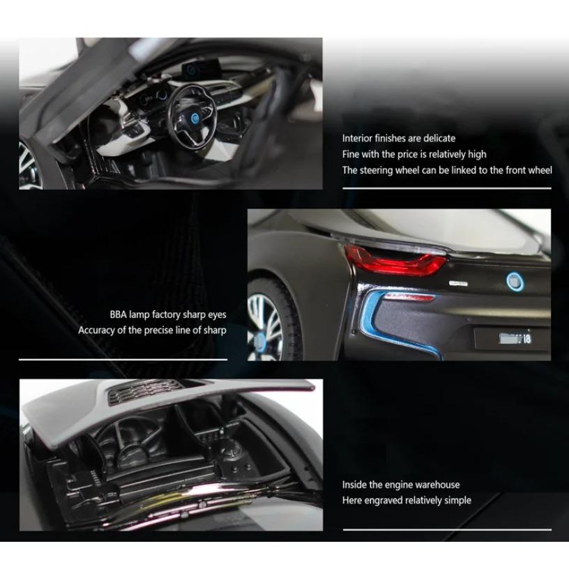 1/24 BMW I8 Supercar New Enegry Vehicle Alloy Car Diecasts & Toy Vehicles Car Model Miniature Scale Model Car for Children