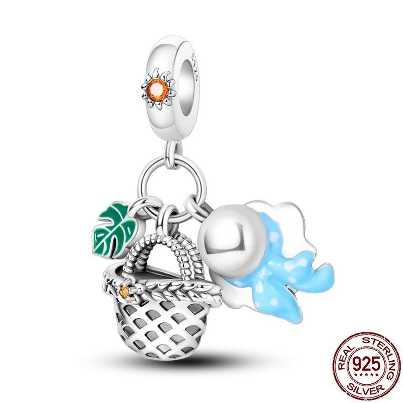 New In Copper Red Wine And Wine Glass Charm Beads Fit Bracelet Diy Pendant Woman Jewelry