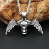 New Bat Skull Pendant Hip Hop Retro Gothic Dark Necklace