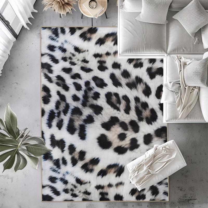 Современный ковер для гостиной с леопардовым узором Стильный домашний декор Ковры Моющиеся коврики для балкона, коридора, ванной комнаты Противоскользящий коврик