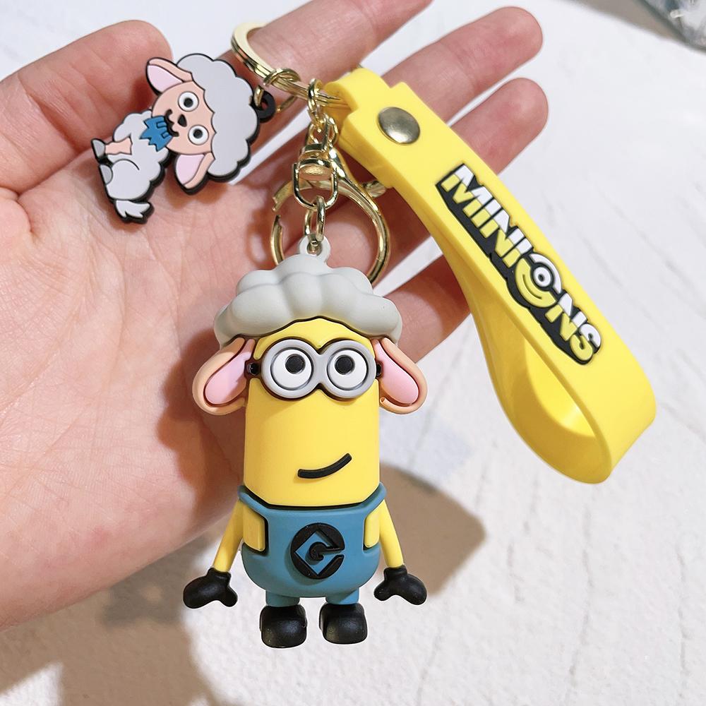 Kawai Zodiac Series Minions Figurines Toys Keychain 3D Despicable Minions Action Figures Classic Toys Xmas Gifts for Children