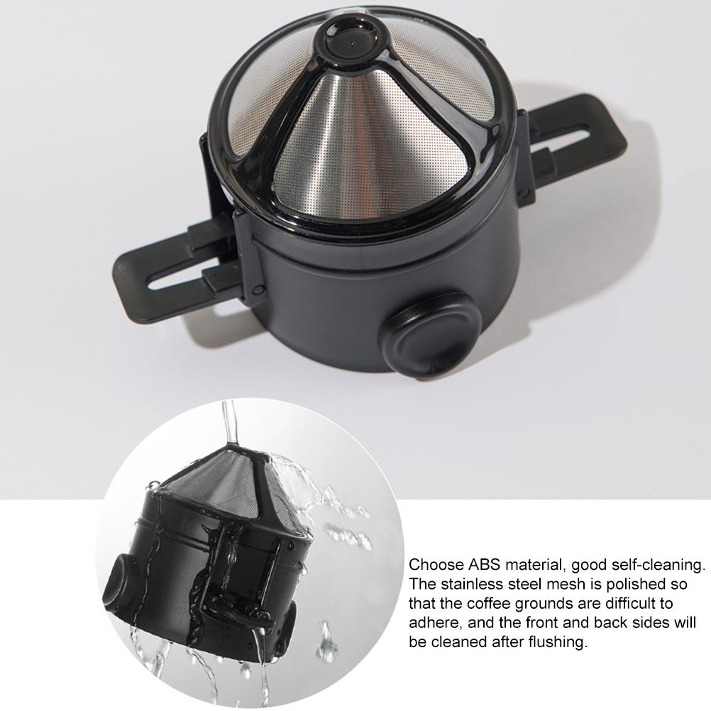 Двухслойный кофейный фильтр из нержавеющей стали для капельного заваривания, многоразовые фильтры для кофеварки