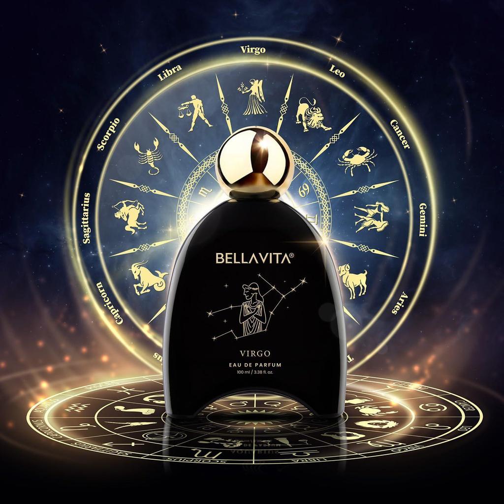 BELLAVITA Zodiac Collection Virgo | Long Lasting Perfume for Man and Woman | EDP 100ml | Grapefruit, Lavender and Patchouli