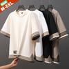 Summer Men's T-Shirts Drop Shoulder Male T-shirts T Shirts Oversized Clothes Man Top Tees