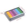 6 Colors / Box Safety Non-Toxic Multicolor Ink Pad Gradient Color Rainbow Inkpad