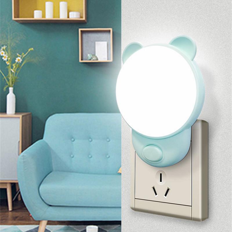 LED Plug-in Night Light LED Dimmer Baby Nursing Eye Sleep Light Bedroom Sleep Light Plug LED Energy Saving Cute Mini Lamp