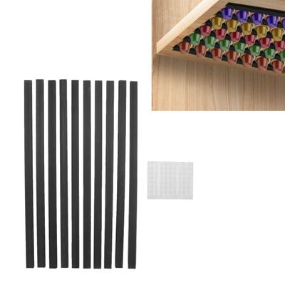 Держатель для кофейных капсул DIY Самоклеящийся Хранилище кофейных капсул Настольный держатель для кофейных капсул для Nespresso Черный