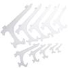 Прозрачные пластиковые мольберты или подставки-держатели для тарелок для демонстрации картин или других предметов