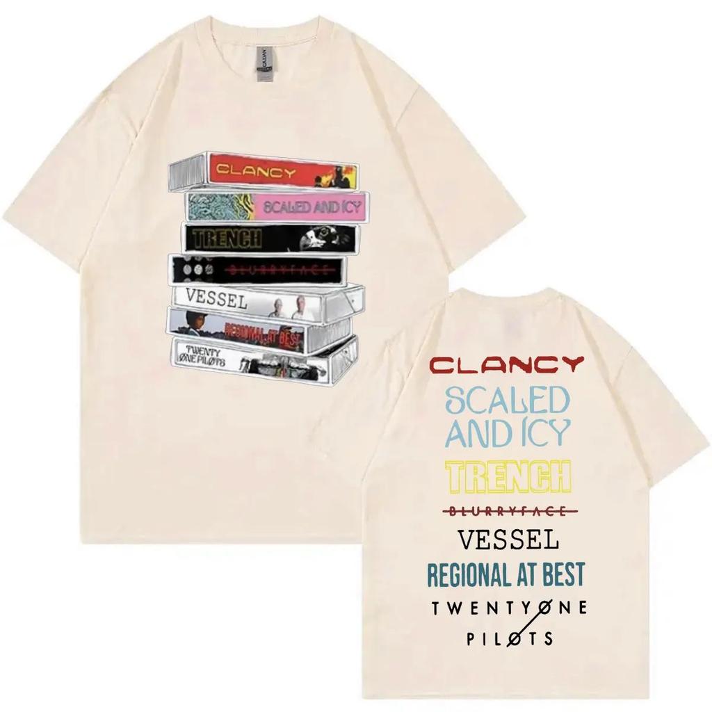 Футболка с графикой альбома Twenty One Pilots, рок-группа, мужская, женская, трендовая, хип-хоп, ретро, повседневная модная футболка с коротким рукавом