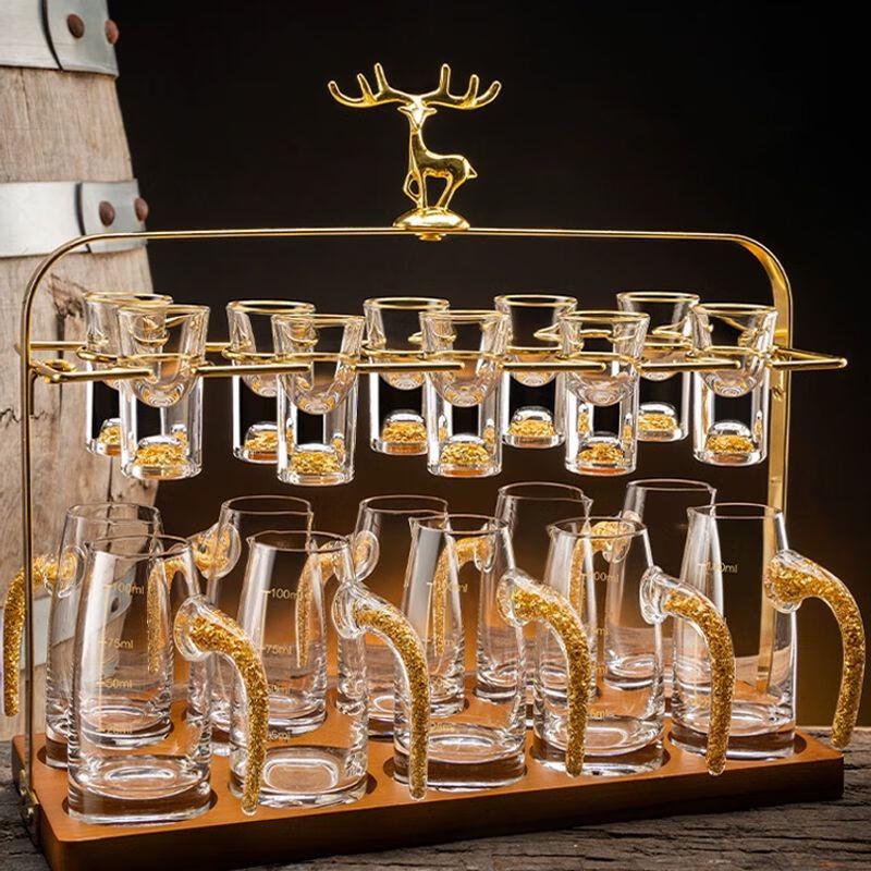 Набор рюмок для байцзю Jiakangming из роскошного хрустального стекла