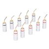 10pcs Banana Plug Needle Type Professional 24K Gold Plated Speaker Wire Connectors for Speaker Wire Home Theatre