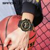 Модные Мужские Электронные Часы SANDA 6030 для Активного Отдыха и Спорта, Многофункциональные, Двойной Дисплей, Водонепроницаемые, Со Светодиодной Подсветкой