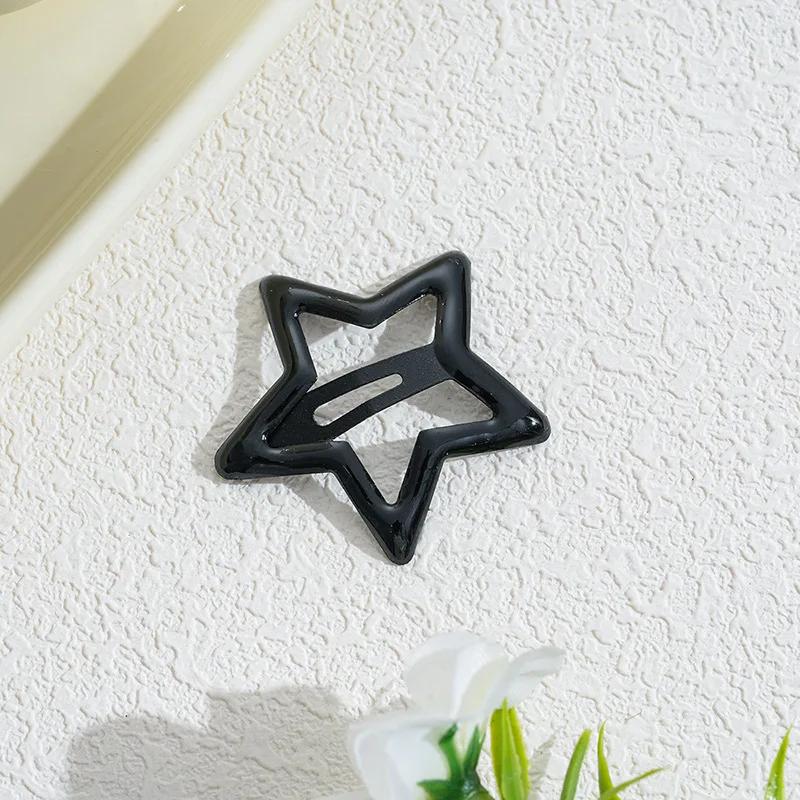 10 шт./набор Милые красочные заколки для волос в виде звезд для девочек, детей. Прекрасное украшение для волос, заколки, детские аксессуары для волос.