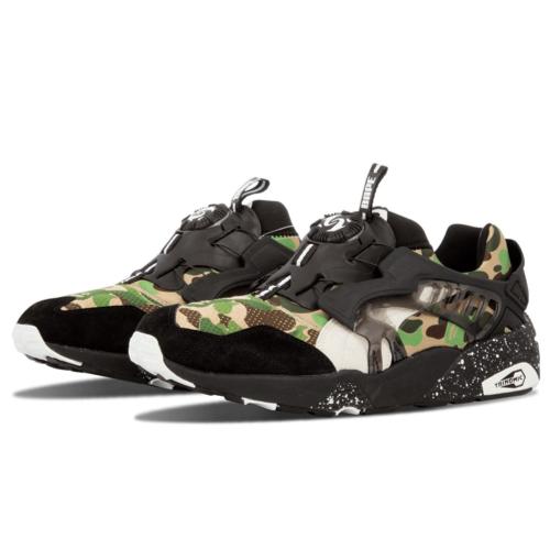 Puma Кроссовки Disc Blaze Bape Camo Green 358846-01