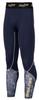 Бейсбольные компрессионные тайтсы Power Stretch удлиненного размера S с флисовой подкладкой, AL15F01, темно-синий/насыщенный темно-синий,