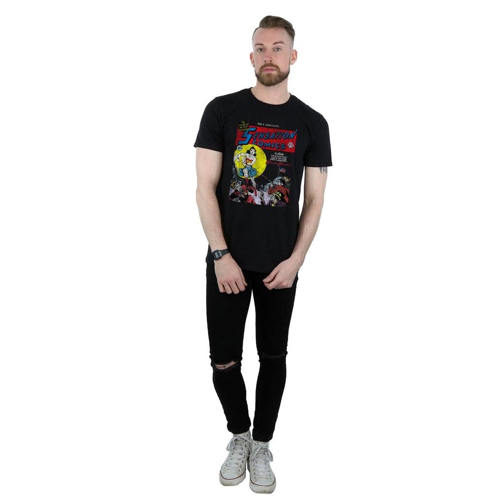 DC Comics Mens Wonder Woman Sensation Comics Issue 1 Cover T-Shirt
