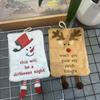 New Christmas Hand Towel Hanging Type Thickened Coral Fleece Towel Kitchen Absorbent Quick Drying Rag Cartoon Hand Towel