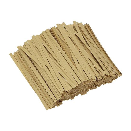 1000 шт. крафт-бумага стяжек-перевязок многоразового использования с проволочным сердечником гибкие кабельные стяжки для упаковки хлеба торта конфет праздничные сувениры