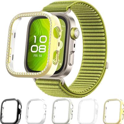 Бриллиантовый чехол для Huawei watch Fit 4 4 pro Аксессуары Полноценная полая ПК защитная рамка-бампер для Huawei Watch Fit 4 Чехол