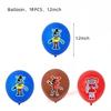 Five Nights Bear Birthday Decorations Freddyed Paper Plate Cup Cake Topper FNAF Balloon for Boys Favor Gift Baby Shower Supplies