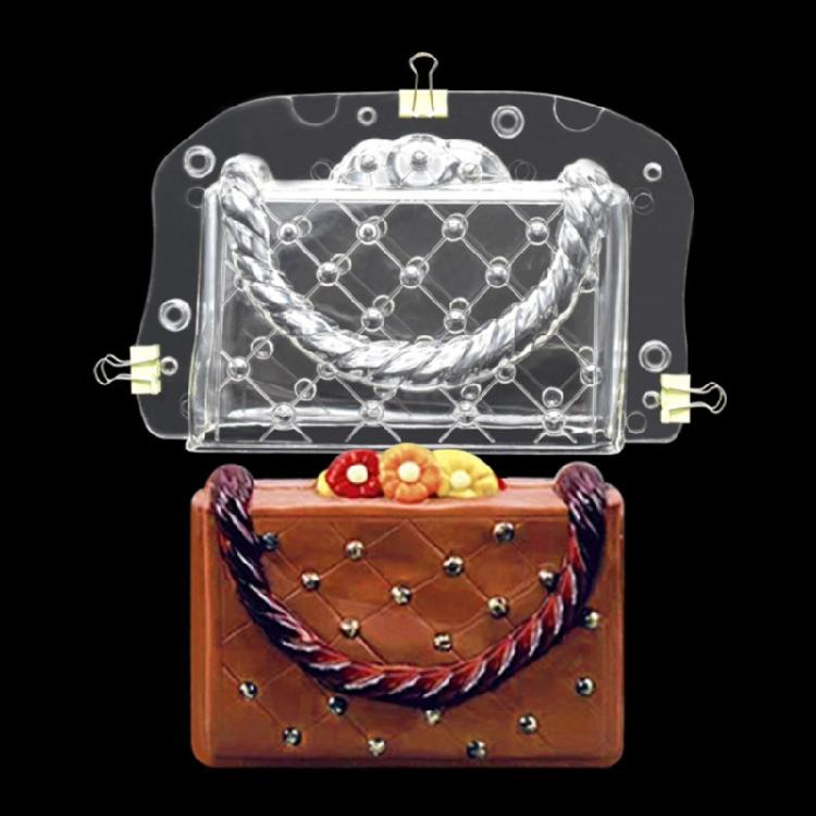 Шоколадная форма в виде сумочки, инструмент для выпечки, для DIY торта, пудинга, шоколадного желе