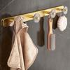 Bathroom Accessories Set Acrylic+Aluminum Alloy Towel Rack Shelf Bar Wall Mounted Toilet Paper Brush Holder Clothes Hook 31000