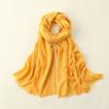Solid Color Cotton Linen Scarf for Women Lady Literature Anti-sunburn Long Tassel Scarves Autumn Soft Gauze Wrap Shawls New