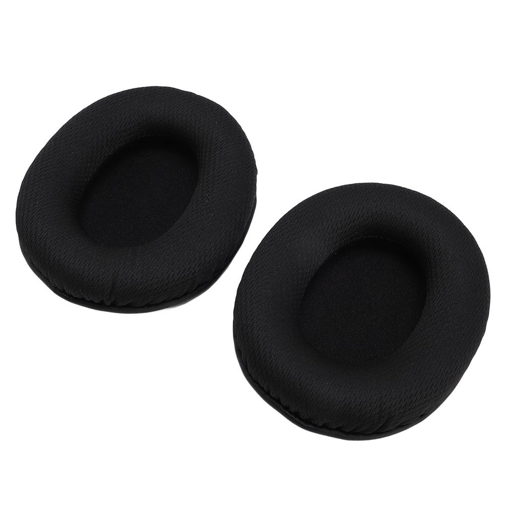 4PCS Headphone Earpads Memory Foam Mesh Fabric Cushions Headset Ear Cover Replacement for Cloud Stinger Core Black