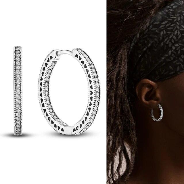 2023 сверкающее серебро 925 пробы, серьги, оригинальные подвески, серьги-кольца для женщин, ювелирные изделия, подарки