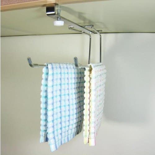 Kitchen Paper Holder, Easy to Tear with One Hand, Made of 18-8 Stainless Steel, No Drilling Required, Made in Japan, Kitchen Paper Stand, Hanging