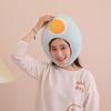 Duck Egg Headgear Cute Photography Prop Soft Plush Hat Wearable Dressing-Up Head Cover Cartoon Headwear Cosplay Party Costume Accessories