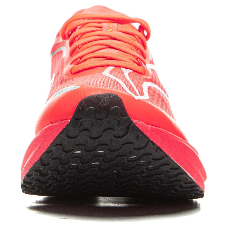 Женские беговые кроссовки Li Ning Feidian 5 Challenger, низкие, флуоресцентно-оранжевые с рисунком «Пламя», ARMV002-27