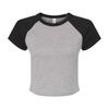 Bella + Canvas Womens/Ladies Baby Micro-Rib Raglan Crop Top