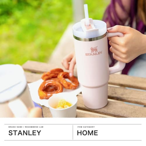 Stanley (STANLEY) Water Bottle Mug H2.0 Vacuum Slim Quencher 0.88L (10-10827-611) (Rose/FF)