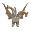 4PCS Machinery Godzilla 3-головый золотой дракон Куклы Игрушка для украшения автомобиля