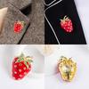 Милый клубничный корсаж, украшение для банкета, женский шарф, брошь, булавки, ювелирные изделия, подарки