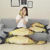 Creative Simulation Crucian Carp Throw Pillow Cushion Doll Salted Fish Big Doll Plush Toy Spoof Whole Person Birthday Gift Woman