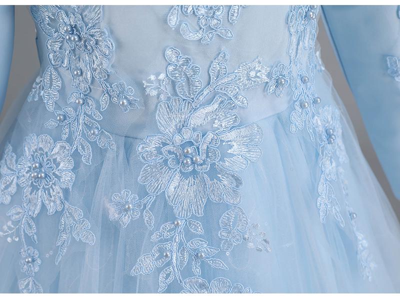 Весенние сетчатые платья-принцессы для девочек - Пышные юбки и официальные свадебные наряды для детей от маленького до среднего размера